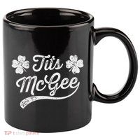 Tits Mcgee Funny St. PatrickS Day Shamrocks 11oz C Handle Ceramic Mug