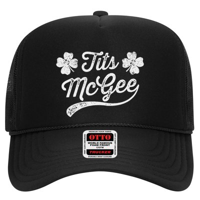 Tits Mcgee Funny St. PatrickS Day Shamrocks Trucker Hat