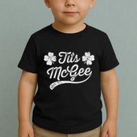 Tits Mcgee Funny St. PatrickS Day Shamrocks Toddler T-Shirt