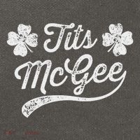 Tits Mcgee Funny St. PatrickS Day Shamrocks Cotton Canvas Backpack