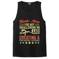 Thanks mom For Not Swallowing me funny family joke matching PosiCharge Competitor Tank