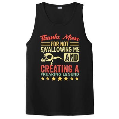 Thanks Mom For Not Swallowing Me Funny Family Joke Matching PosiCharge Competitor Tank