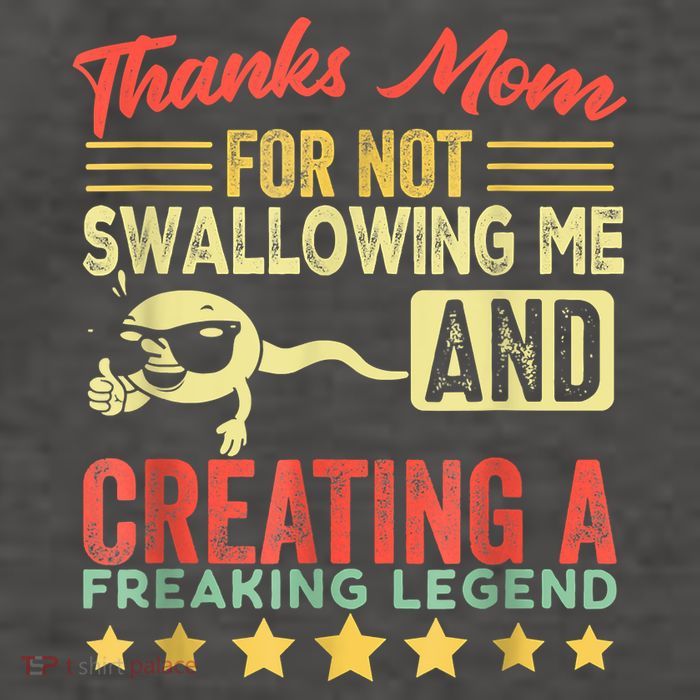 Thanks Mom For Not Swallowing Me Funny Family Joke Matching Vector Backpack