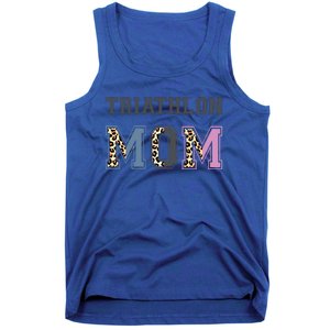 Triathlon Mom Funny Triathlete Swimming Cycling Running Meaningful Gift Tank Top