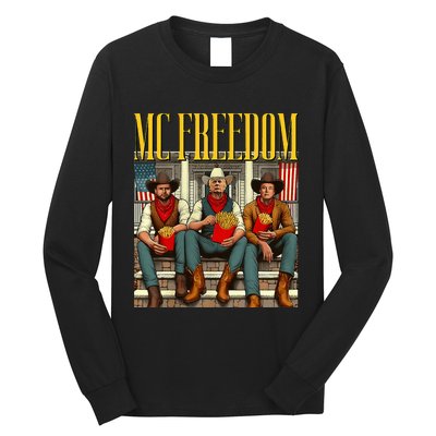 Trump Mc Freedom Funny Trump 2024 Christmas Long Sleeve Shirt