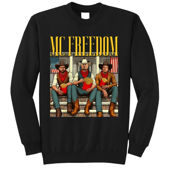 Trump Mc Freedom Funny Trump 2024 Christmas Tall Sweatshirt