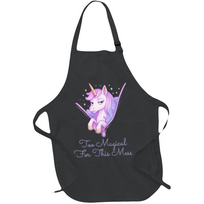 Too Magical For This Mess Funny Anti Social Unicorn Apron