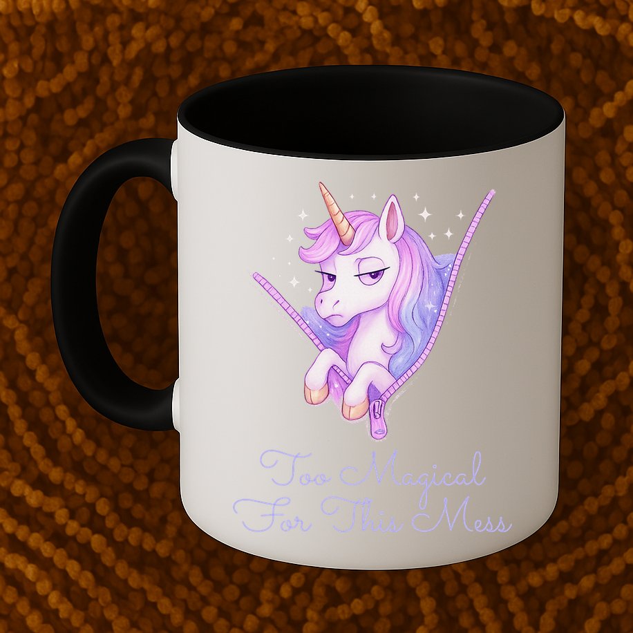 Too Magical For This Mess Funny Anti Social Unicorn Mug
