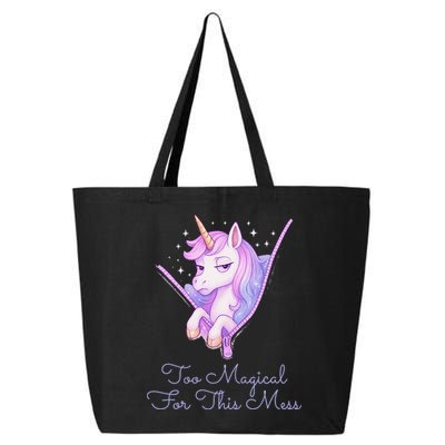 Too Magical For This Mess Funny Anti Social Unicorn 25L Jumbo Tote