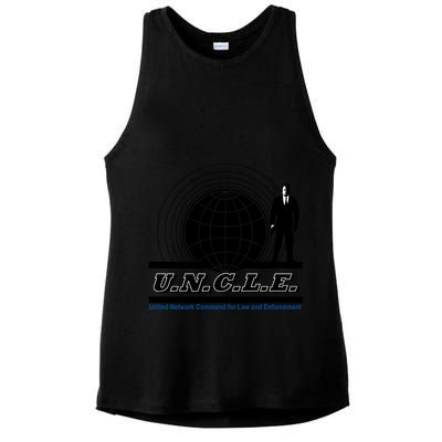 The Man From U.N.C.L.E Uncle Funny Ladies PosiCharge Tri-Blend Wicking Tank