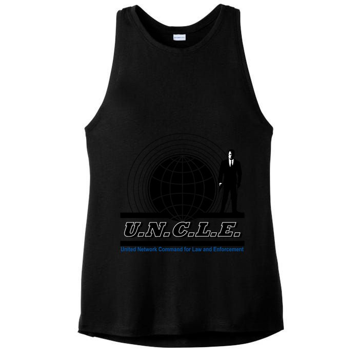 The Man From U.N.C.L.E Uncle Funny Ladies PosiCharge Tri-Blend Wicking Tank
