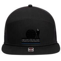 The Man From U.N.C.L.E Uncle Funny 7 Panel Mesh Trucker Snapback Hat