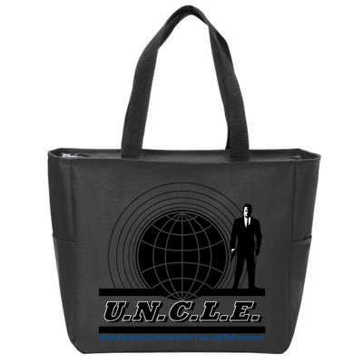 The Man From U.N.C.L.E Uncle Funny Zip Tote Bag