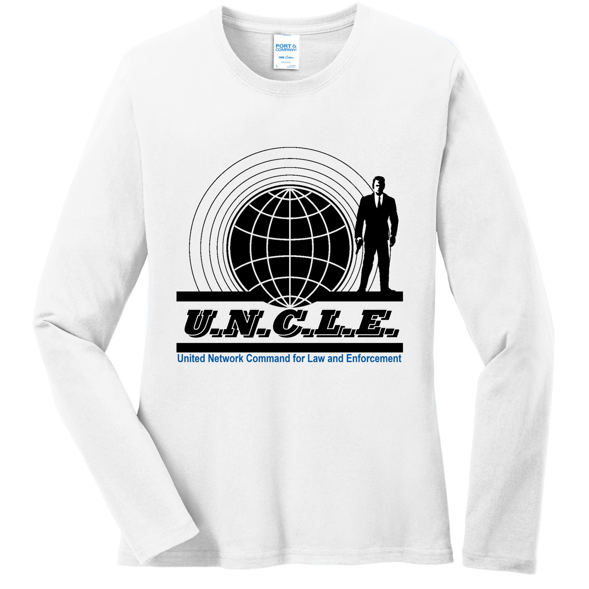 The Man From U.N.C.L.E Uncle Funny Ladies Long Sleeve Shirt