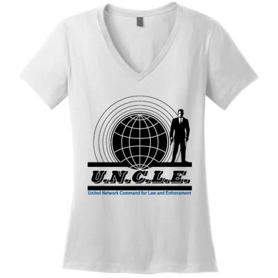 The Man From U.N.C.L.E Uncle Funny Women's V-Neck T-Shirt
