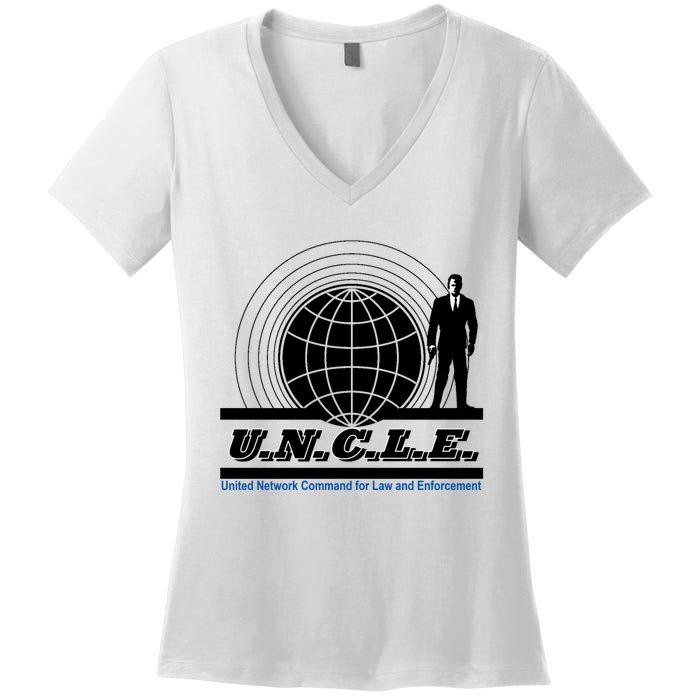 The Man From U.N.C.L.E Uncle Funny Women's V-Neck T-Shirt