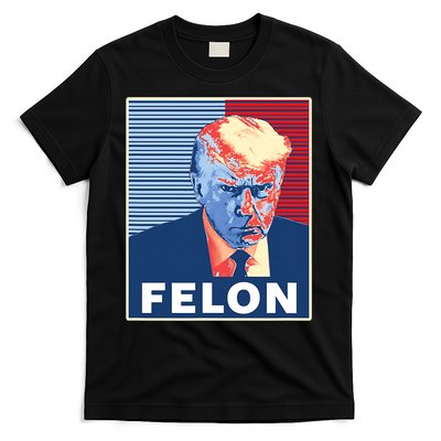 Trump Mugshot First American President Felon T-Shirt