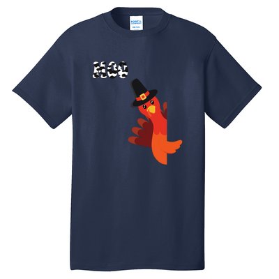 Turkey Moo Funny Thanksgiving Tall T-Shirt