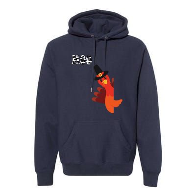 Turkey Moo Funny Thanksgiving Premium Hoodie