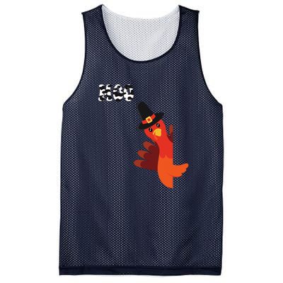 Turkey Moo Funny Thanksgiving Mesh Reversible Basketball Jersey Tank