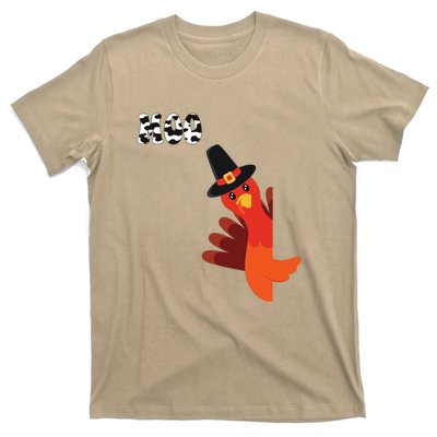 Turkey Moo Funny Thanksgiving T-Shirt