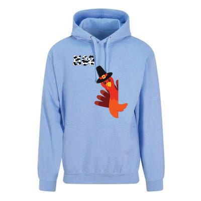 Turkey Moo Funny Thanksgiving Unisex Surf Hoodie