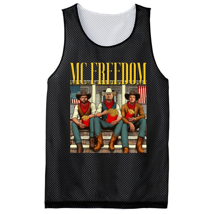 Trump Mc Freedom Funny Trump 2024 Christmas Mesh Reversible Basketball Jersey Tank