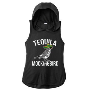 Tequila Mockingbird Funny Design Ladies PosiCharge Tri-Blend Wicking Draft Hoodie Tank