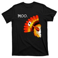 Turkey Moo Funny Thanksgiving T-Shirt