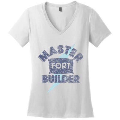 Trendy Master Fort Builder Pillow Women's V-Neck T-Shirt