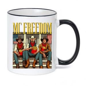 Trump Mc Freedom Funny Trump 2024 Christmas 11oz Black Color Changing Mug