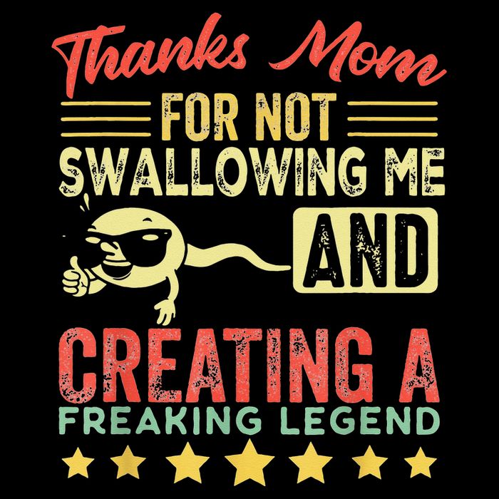 Thanks mom For Not Swallowing me funny family joke matching Flatbill Hat