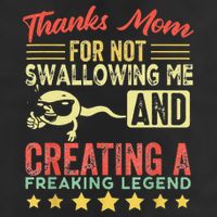Thanks mom For Not Swallowing me funny family joke matching Golf Towel