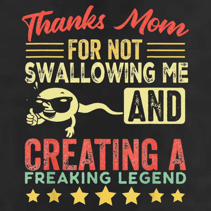 Thanks mom For Not Swallowing me funny family joke matching Golf Towel