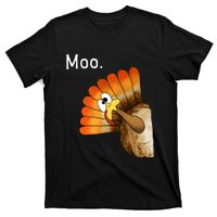 Turkey Moo Funny Thanksgiving T-Shirt