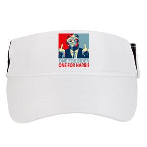 Trump Middle Finger Biden Harris Republican American Flag Adult Drive Performance Visor