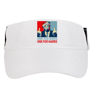 Trump Middle Finger Biden Harris Republican American Flag Adult Drive Performance Visor