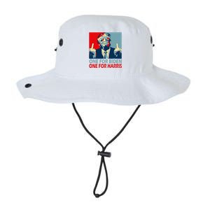 Trump Middle Finger Biden Harris Republican American Flag Legacy Cool Fit Booney Bucket Hat