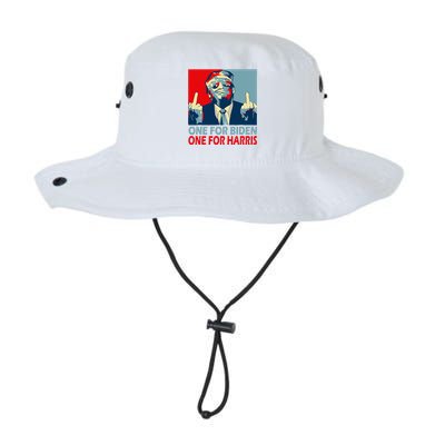 Trump Middle Finger Biden Harris Republican American Flag Legacy Cool Fit Booney Bucket Hat