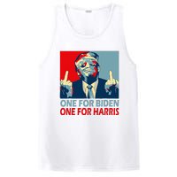 Trump Middle Finger Biden Harris Republican American Flag PosiCharge Competitor Tank