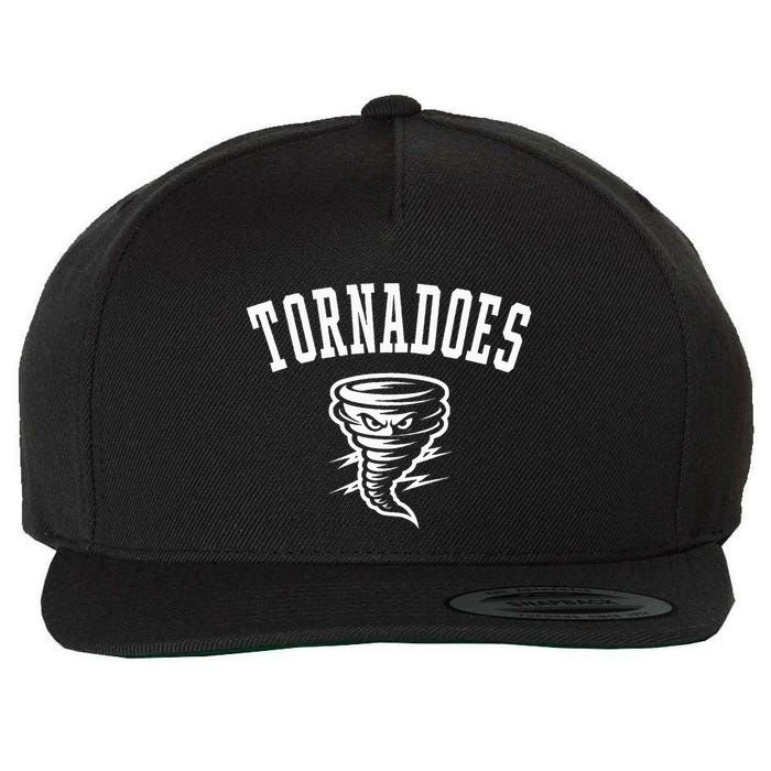 Tornadoes Mascot For Teams Players And Fans Wool Snapback Cap