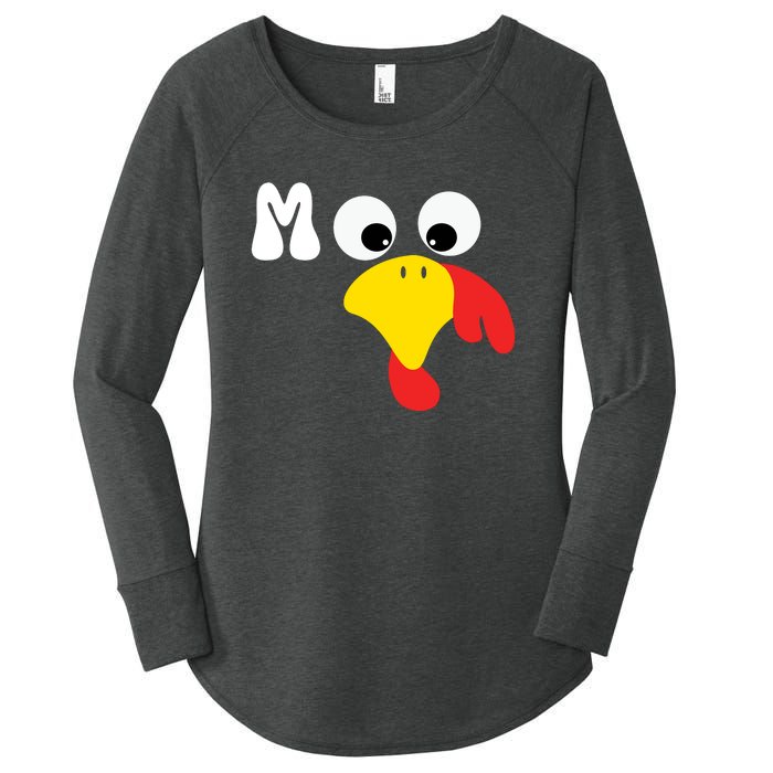 Turkey Moo Funny Thanksgiving IM A Cow Women's Perfect Tri Tunic Long Sleeve Shirt