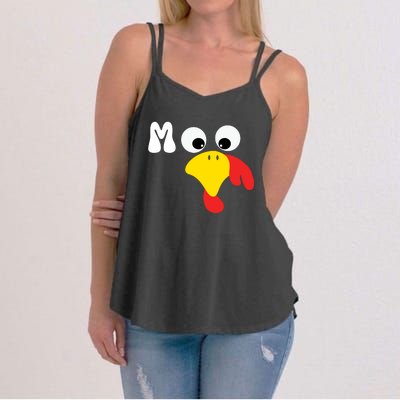 Turkey Moo Funny Thanksgiving IM A Cow Women's Strappy Tank