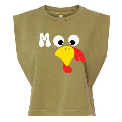 Turkey Moo Funny Thanksgiving IM A Cow Garment-Dyed Women's Muscle Tee