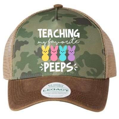 Teaching My Favorite Peeps Easter Teacher Cute Legacy Tie Dye Trucker Hat