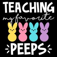 Teaching My Favorite Peeps Easter Teacher Cute Doggie Tank
