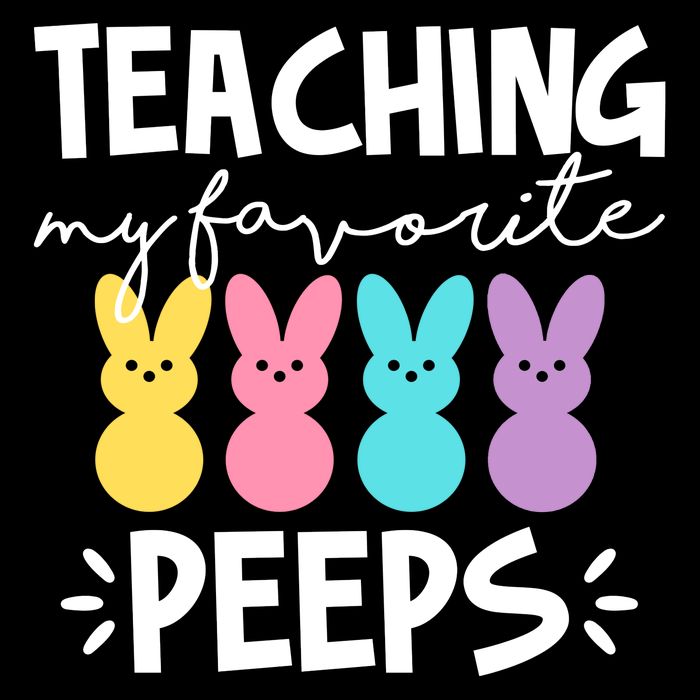 Teaching My Favorite Peeps Easter Teacher Cute Doggie Tank