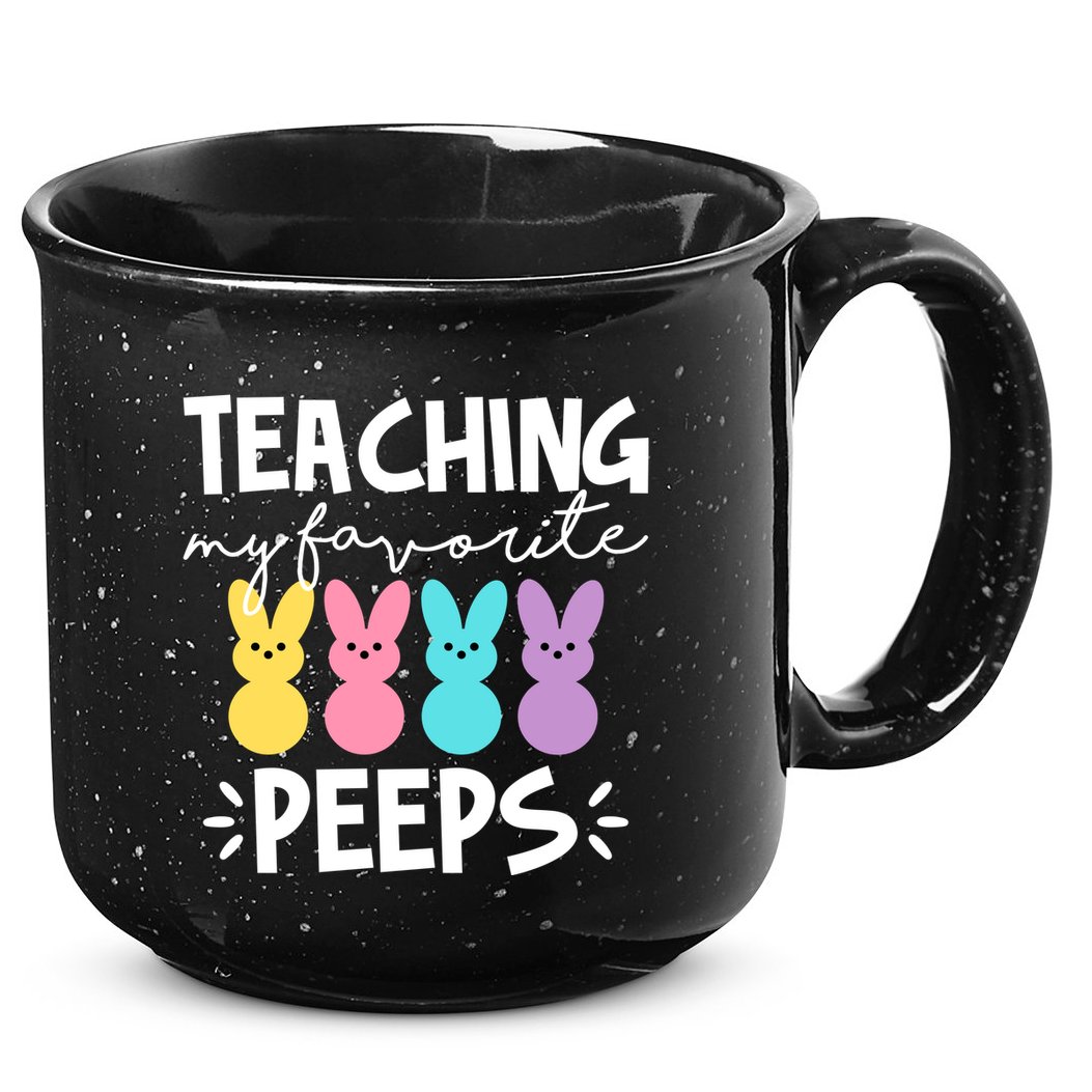 Teaching My Favorite Peeps Easter Teacher Cute 15oz Campfire Ceramic Mug