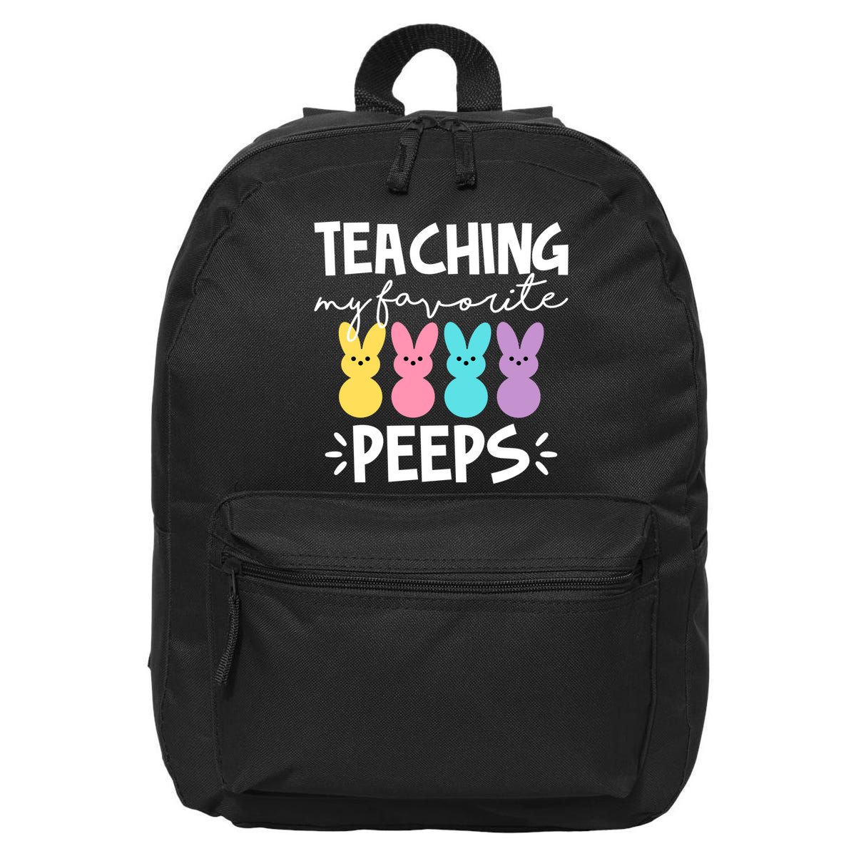 Teaching My Favorite Peeps Easter Teacher Cute 16 in Basic Backpack