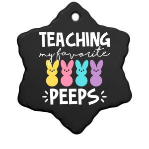 Teaching My Favorite Peeps Easter Teacher Cute Ceramic Star Ornament